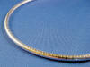 shiny 4mm omega necklace
