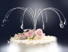 arching drops of crystals wedding cake jewelry, wedding cake jewels, wedding cake topper