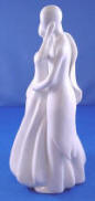 glazed porcelain bride and groom wedding cake topper figurine