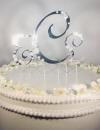 wedding cake topper monogram letters initials