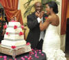 bride and groom monogram wedding cake topper