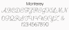 wmi monterey font for full crystal initials cake toppers