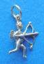 sterling silver 3-d cupid charm