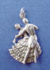 sterling silver dancing couple charm