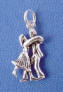sterling silver dancing couple charm