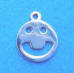 sterling silver smiley happy face charm