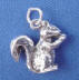 sterling silver squirrel charm