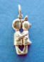 sterling silver boy and girl kissing charm