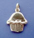 sterling silver cupcake charm