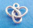 sterling silver knot charm