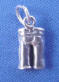 sterling silver 3-d back of jeans charm
