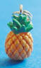sterling silver yellow and green enamel pineapple charm
