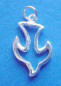 sterling silver dove charm