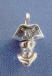 sterling silver 3-d pirate captain charm