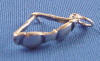 sterling silver 3-d eyeglasses charm