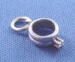 sterling silver 3-d mini wedding ring set