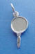 sterling silver lady's hand mirror charm