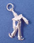 sterling silver moveable clown charm