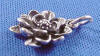 side view of sterling silver magnolia charm