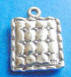 sterling silver quilt charm - same on both sides