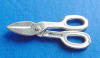 sterling silver scissors charm - this pair of scissors opens