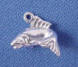 sterling silver 3-d trout fish charm