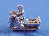 sterling silver baby guardian angel charm