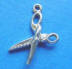 sterling silver pinking shears scissors charm