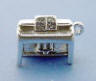 sterling silver 3-d piano charm