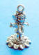 sterling silver 3-d sunflower fairy charm