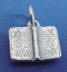 sterling silver holy bible charm