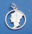 sterling silver dime charm