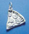 sterling silver pizza slice charm