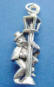 sterling silver chimney sweep dancing around a lamp post charm