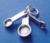 sterling silver measuring cups charm