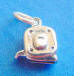 sterling silver measuring tape charm