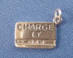 sterling silver credit card charm