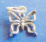 sterling silver small butterfly charm