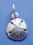 sterling silver petite sand dollar charm