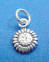 sterling silver petite sunflower charm