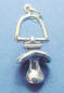 sterling silver baby pacifier charm