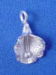 3-d hill tribe silver lily charm