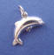 sterling silver 3-d dolphin charm
