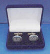sterling silver engraved cufflinks