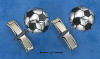 sterling silver soccer ball cufflinks