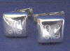 sterling silver engraved cuff links
