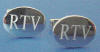 sterling silver flat oval engraved cuff links