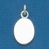 sterling silver oval charm that can be engraved