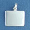 sterling silver rectangle charm that can be engraved personalized monogrammed