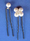 special request hair pins to match a bride's jewelry